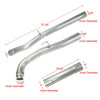 2011-2015 GMC Sierra 2500HD 3500HD 6.6L 6599CC Diesel Turbine Engine LML 4 Inch Exhaust Muffler Pipe & EGR Delete Kit