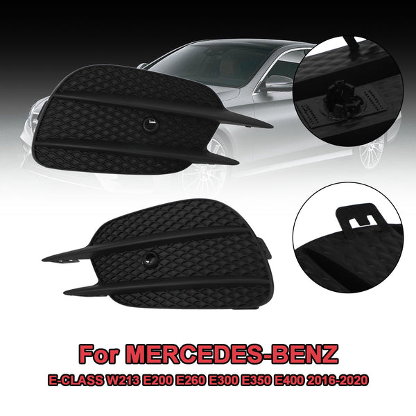 2016-2020 Benz E-KLASSW213 E200 E260 E300 E350 E400 2st Stötfångargaller Dimljus Grill Trim Cover 2138856800 Generic