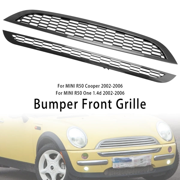 2002-2006 Mini Cooper R50 R52 R53 2Pcs Honeycomb Mesh Front Grille Grill Generic