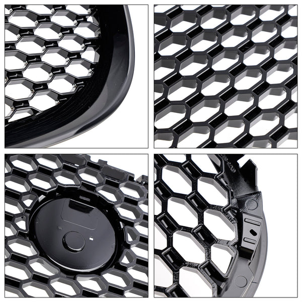 2015-2018 Jaguar XE Gloss Black Honeycomb Front Bumper Grille Generic