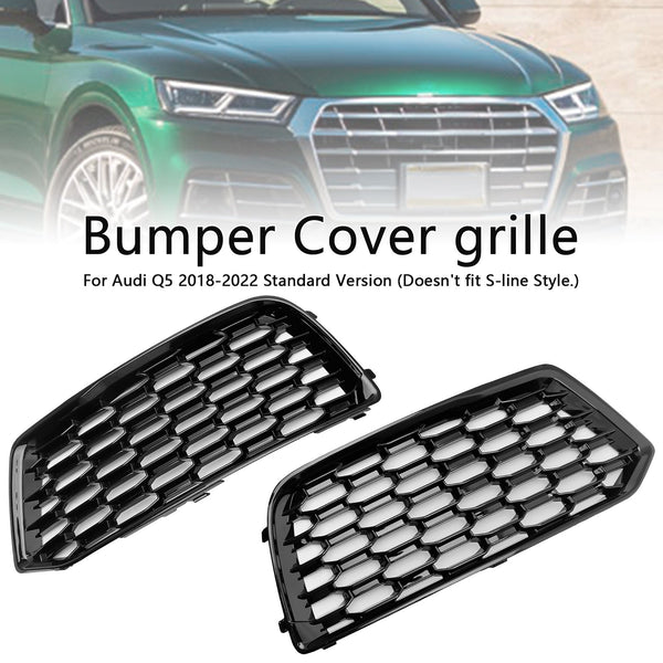 2018-2022 Audi Q5 2st främre stötfångarskydd Grill Grill Bezel Insert Mesh 80A807679D Generic