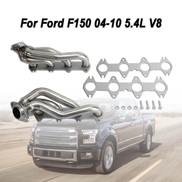 Ford F150 2004-2010 5.4 V8 colector de escape inoxidable cabezales cortos rendimiento genérico