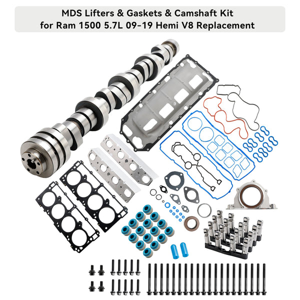 2009 Chrysler Aspen 5.7L motor V8 MDS lyftare & packningar & kamaxelsats Generic