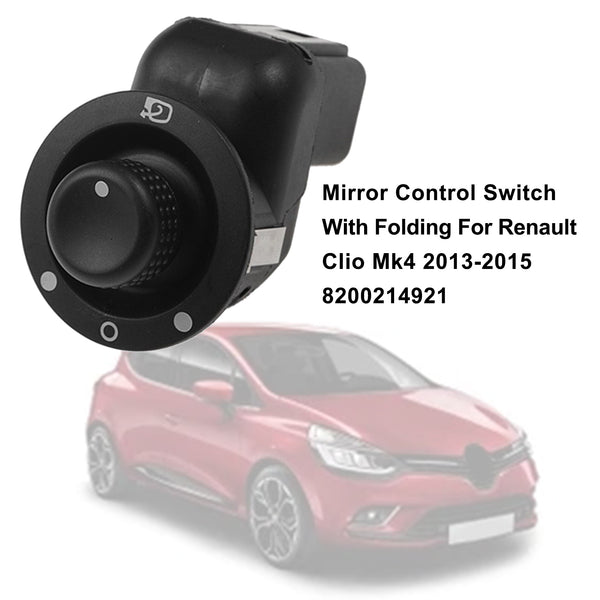 2013-2015 Renault Clio Mk4 commutateur de commande de miroir avec pliage 8200214921 générique