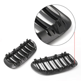 Pair Front Bumper Hood Grille Grill For BMW E63 E64 M6 645Ci 650i 2004-2010