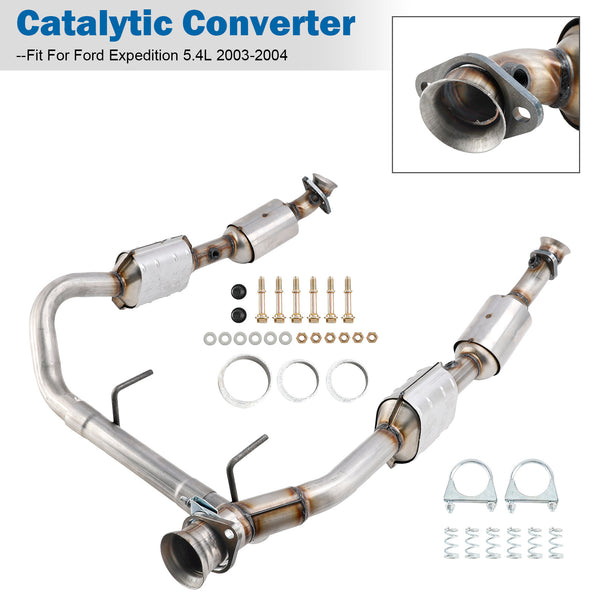 2003-2004 Ford Expedition 5.4L Catalytic Converter Set LH and RH Side