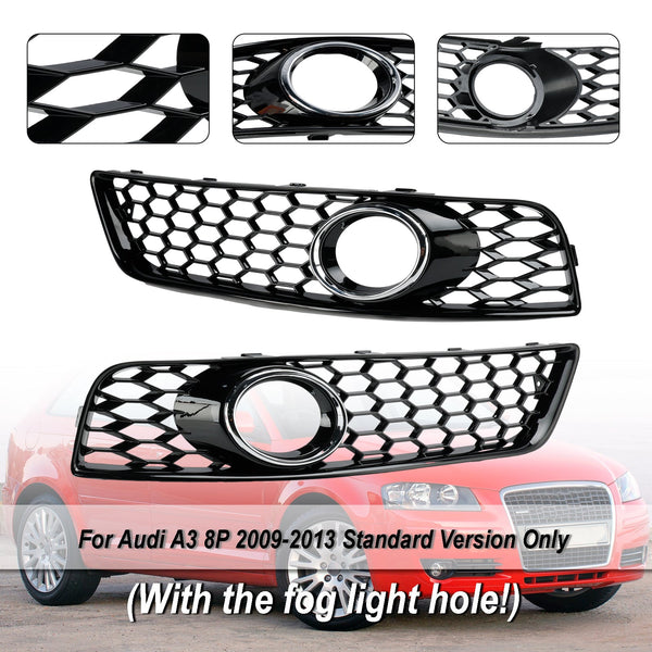 2009-2013 Audi A3 8P standaardversie honingraatbumper mistlamp grille grillafdekking algemeen