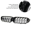 2017-2020 BMW 5-serie G30 G31 dobbel lamell foran nyregriller blank svart Generisk