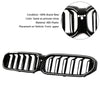 2021-2024 BMW 5-serie G30 G31 G38 dobbel lamell foran nyregriller blank svart Generisk
