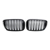 2015.07-2019.01 BMW 7 Series G11 Long-Wheel Base Pre-Facelift Black 2 Slat Front Kidney Grill Grille