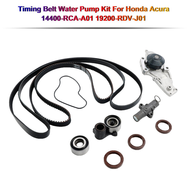 2003-2007 Honda Accord All 3.0L / V6 Kit de bomba de agua con correa de distribución 14400-RCA-A01 14510-RCA-A01 Genérico