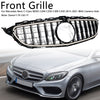 2015-2021 Mercedes-Benz C-Klasse W205 C200 C250 C300 C350 Forkromet forkofangergrill med LED Generisk