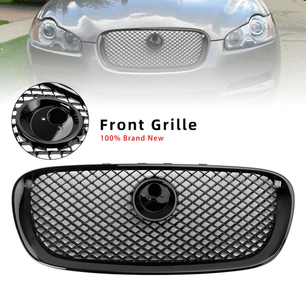 2008-2011 Jaguar XF XF-R stil foran støtfanger Grill Grill glans svart Generisk