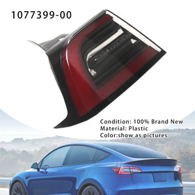 2017-2023 Tesla Model 3 Venstre bageste baglygter LED-lys Yder 1077399-00 Generisk