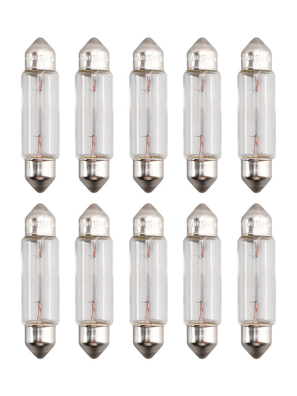 OSRAM 10PCS LETIBULNÍ ŽÁVA LAMPU C5W SV8.5 43MM 12V 5W 6413 Generic