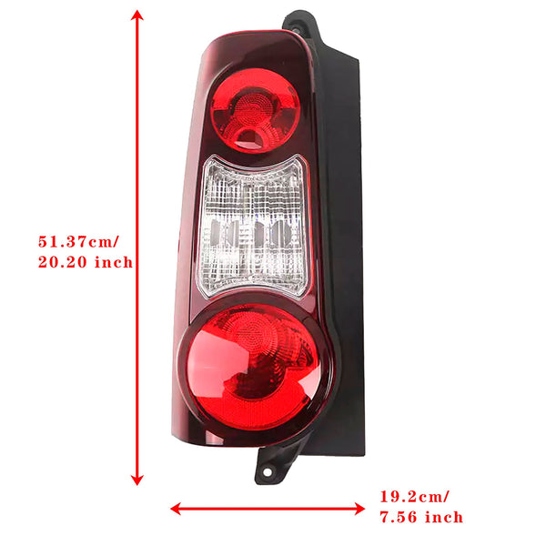 2012-2019 Peugeot Partner Citroen Berlingo Left+Right Side Tail Light Lens Housing 9677205580 9677205480 Generic