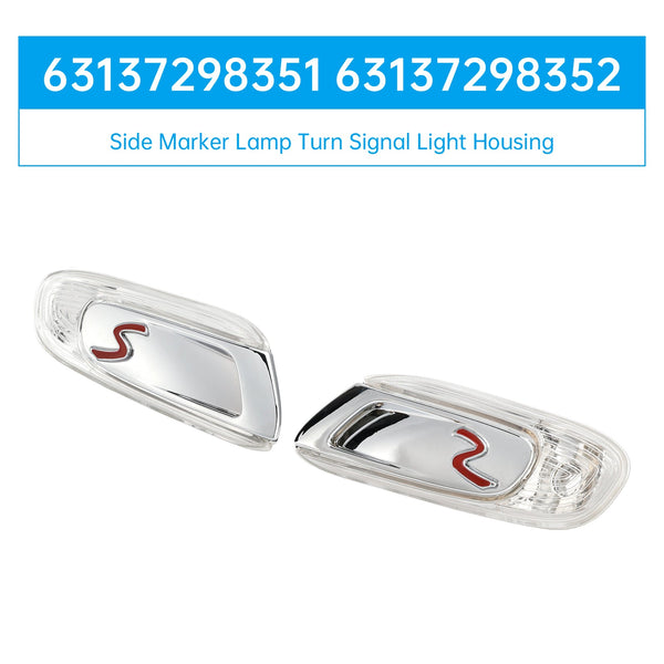 2014-2021 MINI F55 F56 F57 S PAIR SIDE MARKER LAMP TURN SIGNAL Light Housing 63137298351 63137298352 Generisk