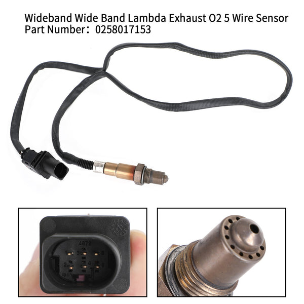 2009–2014 A5 2.0 Upstream Lambda 02 Sensor 0258017153 Generisch