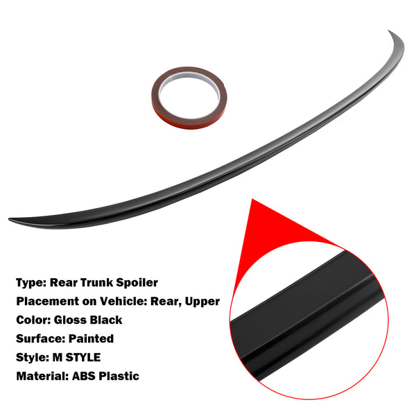 2005-2011 BMW E90 3 シリーズ サルーン グロス ブラック リア ブーツ トランク スポイラー リップ ウィング 汎用
