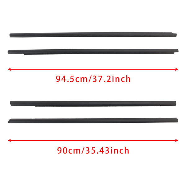 2001-2007 Nissan X-trail 4PCS Vinduværslist tetningsbelte 80821-8H300 80820-8H300 Generisk