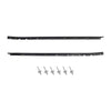 1984-1996 Chevrolet C4 Corvette Driver + Passenger Sides Door Panel Ytre Window Seals Midt-845680