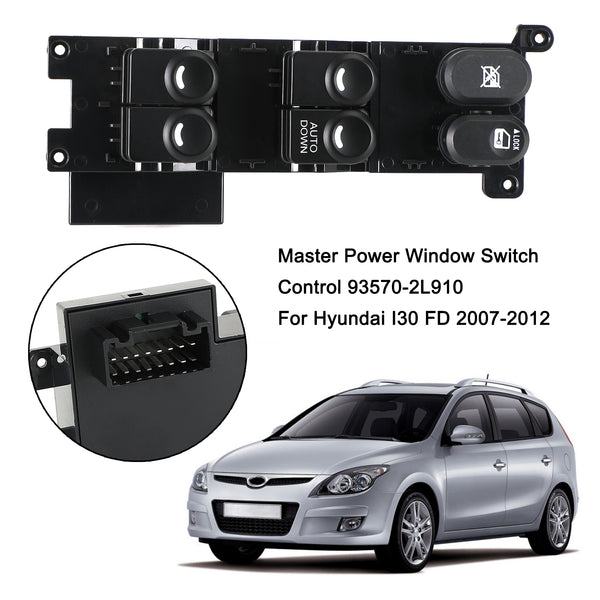 2007-2012 Hyundai I30 FD Master Power Window Switch Control 93570-2L910 Genérico