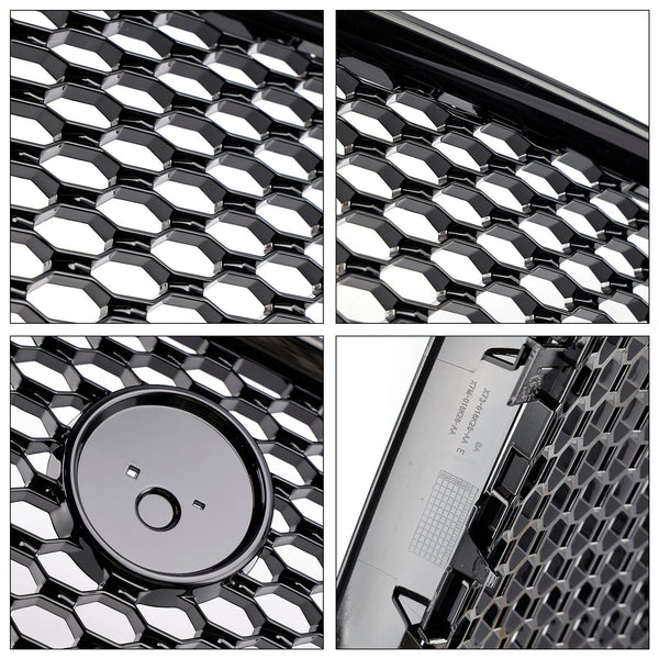 2015-2018 Jaguar XE Gloss Black Honeycomb Front Bumper Grille Generic