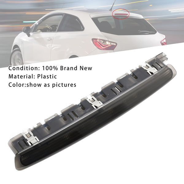 2010-2012 Seat Leon 1P Facelift LED Rear High Level Third Brake Stop Light Black 6J0945097A Generic