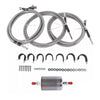 2001-2003 GMC Sierra 2500 HD 3500 Kit de conduites de carburant tressées en acier inoxydable 819-840 15043857 générique