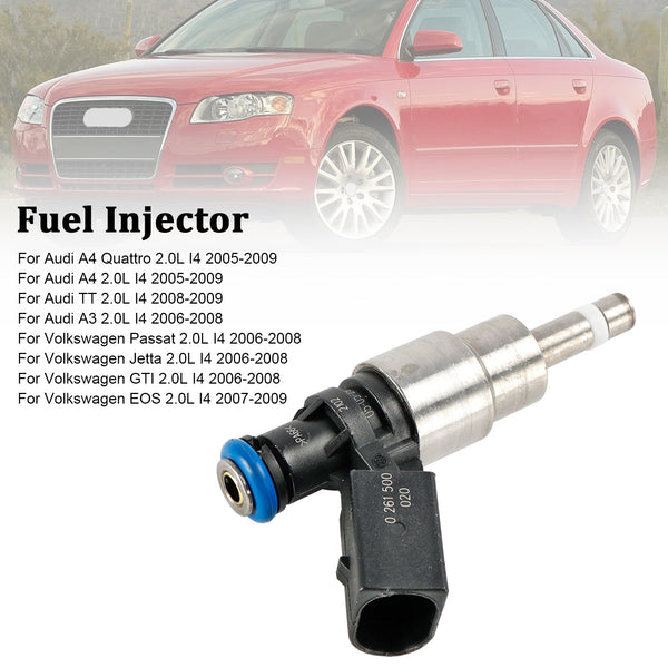 2005–2009 Audi A4 2.0L I4 Kraftstoffeinspritzer 06F906036A 0261500021 Generisch