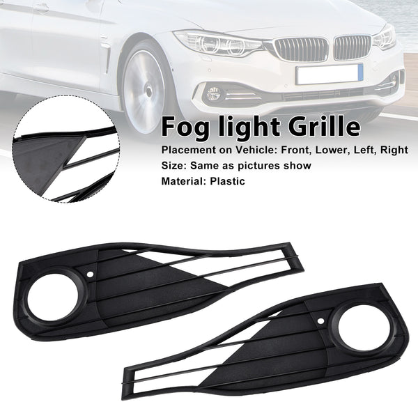Tåkelykt Lys Deksel Innsats Grill Grill Passer BMW 4 SERIES F32 428i 2014-2020