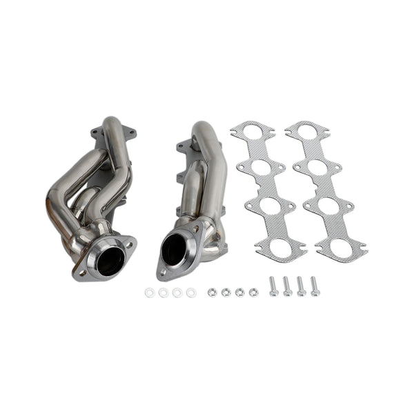 Ford F150 2004-2010 5.4 V8 Stainless Exhaust Manifold Shorty Headers Performance