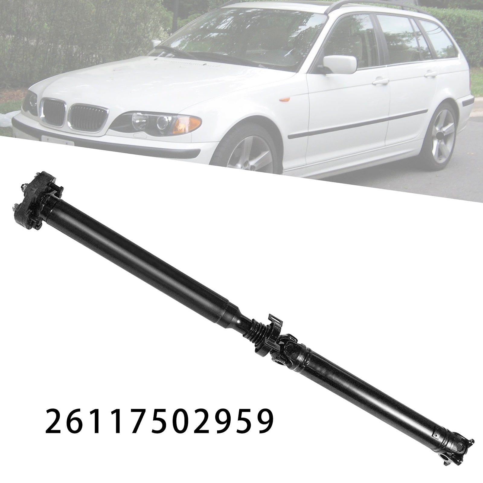 2001-2005 BMW E46 325xi 330xi L6 2,5L sestava kloubového hřídele zadního hnacího hřídele 26117502959 Generic
