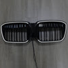 2022-2024 BMW IX3 G08 LCI DOBBEL LAVER GLOSS SVART FRONT NYRET GRILL GRILLER Generisk