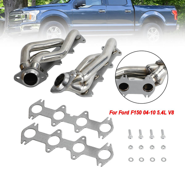 Ford F150 2004-2010 5.4 V8 Coletor de escapamento inoxidável Shorty Headers Desempenho genérico