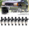 1996-2000 GMC C3500HD K2500 K3500 8 stk drivstoffinjektor 17109596 83211150