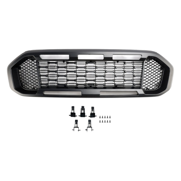 2019-2023 Ford Ranger T8 Black Front Bumper Grill Grille Generic