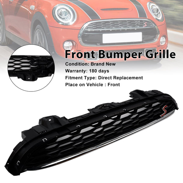 2014-2021 MINI F56 3 Door Hatchback Cooper S, Cooper SD Black Front Mesh Grille Grill 51137335528 Generic