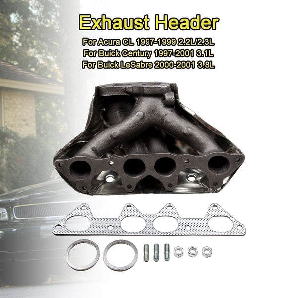 1997-2001 Pontiac Grand Prix 3.1L/3.8L Colector de escape 4 cilindros con protector térmico 674-509 genérico