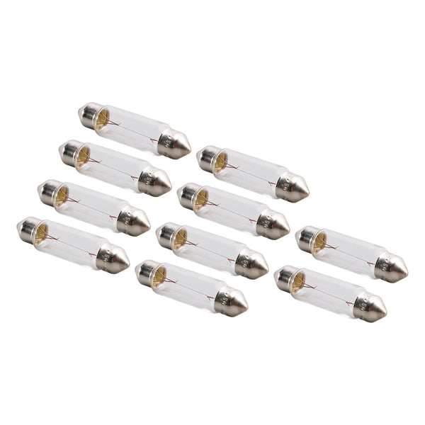 OSRAM 10PCS LETIBULNÍ ŽÁVA LAMPU C5W SV8.5 43MM 12V 5W 6413 Generic