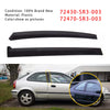 Left&Right Door Garnish Trim Pillar Sash Set SLJ-1173A-BK For Honda Civic 92-95