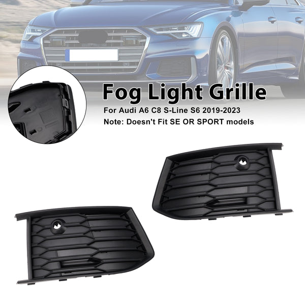 2PCS Nebelscheinwerfer-Lampenfassung für Audi A6 C8 S-Line S6 2019-2023