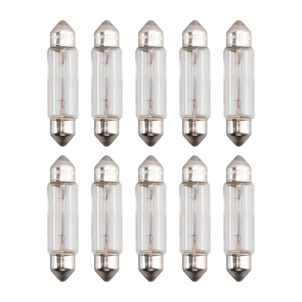 OSRAM 10PCS LETIBULNÍ ŽÁVA LAMPU C5W SV8.5 43MM 12V 5W 6413 Generic