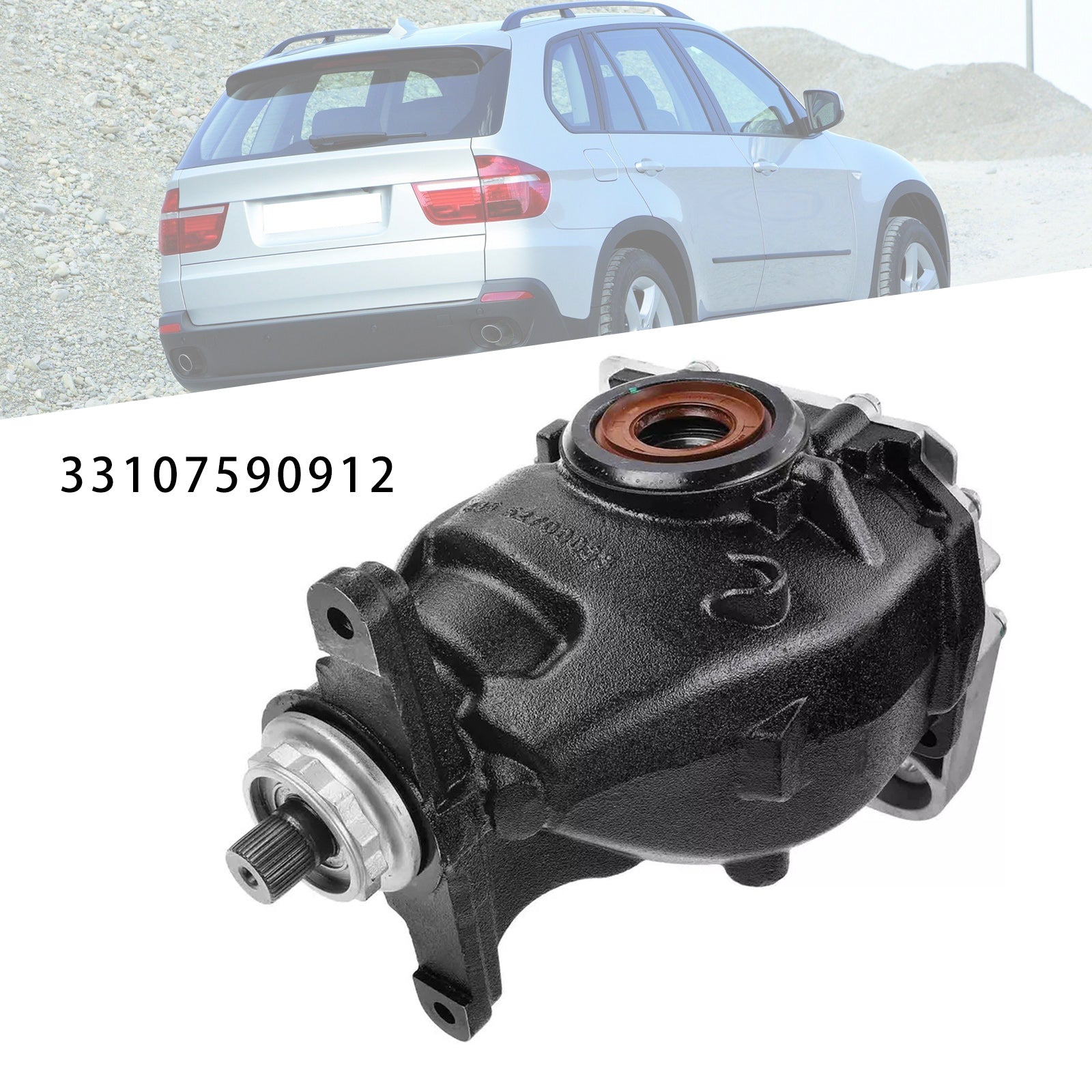 2011-2013 BMW E70 X5 L6 3.0L Eje portador diferencial trasero 3.15 Relación 33107590911 33107590912