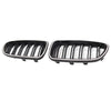 01.2009-10.2016 BMW 5-serie F10 nyrestøtfangergrill Grill glans sort 51137203649 51137203650 Generisk
