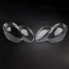 2Pcs Headlight Shell Lens Cover+Glue For Benz W230/R230 SL500 SL600 2003-08