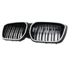 2022-2024 BMW IX3 G08 LCI Dobbel Lamell Svart Nyre Grill Grill Generic