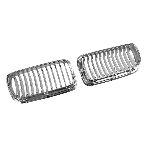 1994-2001 BMW 7 Series E38 2pcs Chrome Front Kidney Grill Grille 51138125811 51138125812 Generic