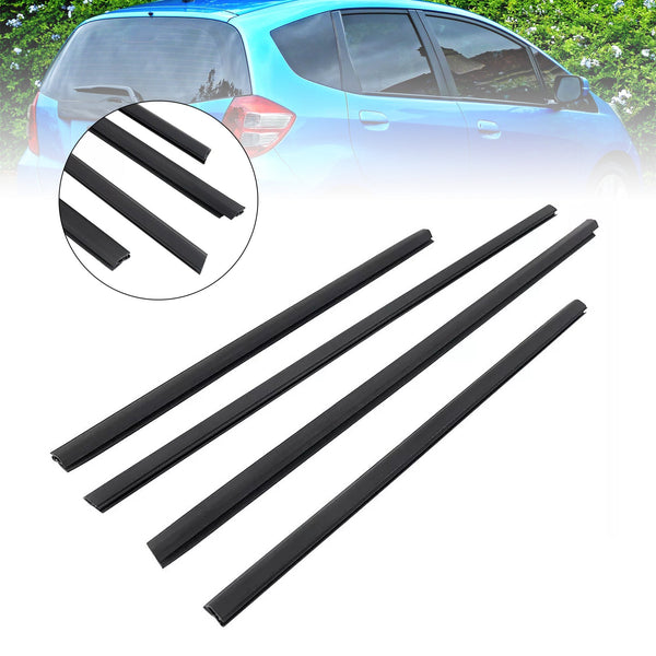 2008-2013 Honda Fit Jazz 4pcs Door Belt Weatherstrip Molding Seal