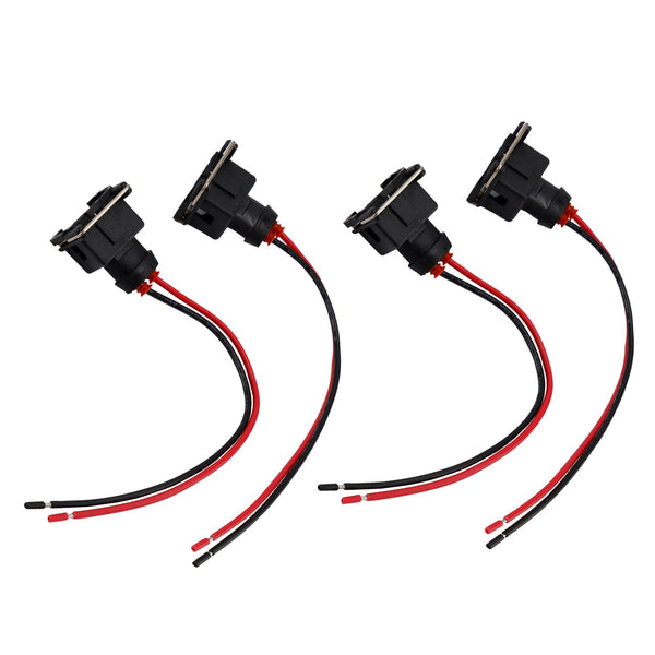 4-EV1 Fuel Injector Connector Plug Clip Pigtail Quick Disconnect Fit Daewoo